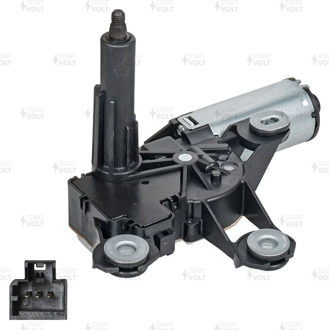 Мотор стеклоочистителя (моторчик дворников) StartVOLT задний для Land Rover Freelander II 2006-2014. Артикул VWB 2602