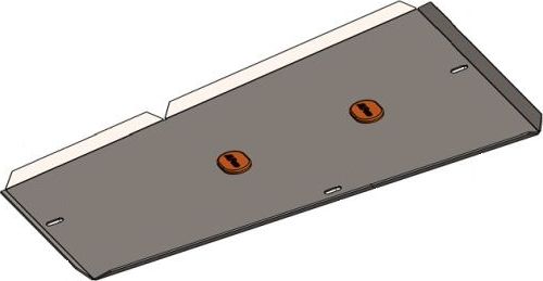 Защита алюминиевая Alfeco для топливного бака Exeed VX 2021-2026. Артикул ALF.61.04 AL4