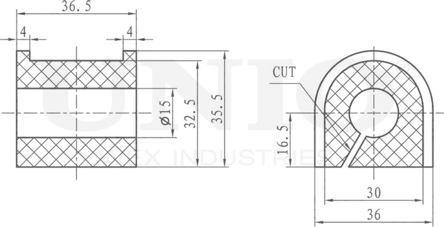Втулка стабилизатора (Unio). Артикул RMP-10143