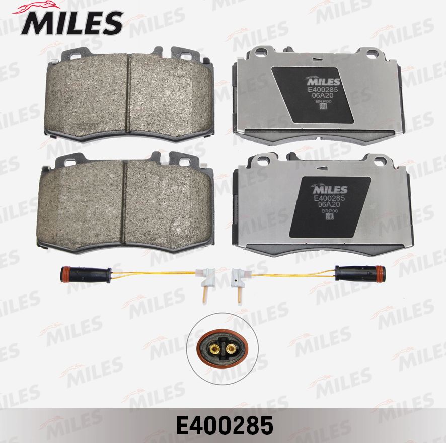 Тормозные колодки Miles (Low-Metallic). Артикул E400285