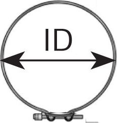 Хомут глушителя Dinex для DAF CF 65 2001-2013. Артикул 99928