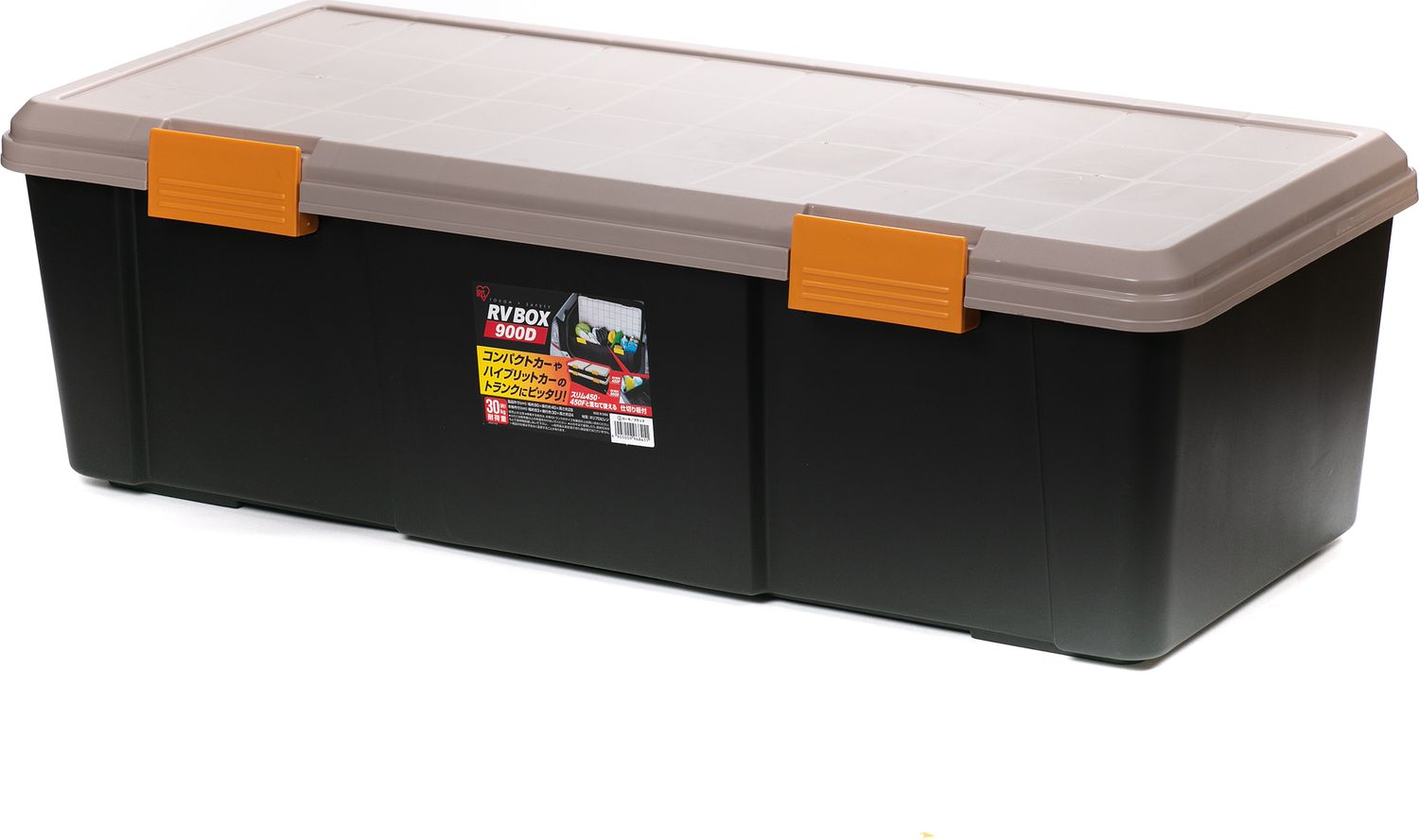Ящик экспедиционный Iris Ohyama RV BOX 900D ORCHER/BLACK (полипропилен) 60 литров, 90x40x28 см. Артикул RV900DO
