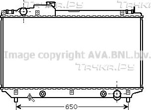 Радиатор охлаждения двигателя AVA. Артикул TOA2315