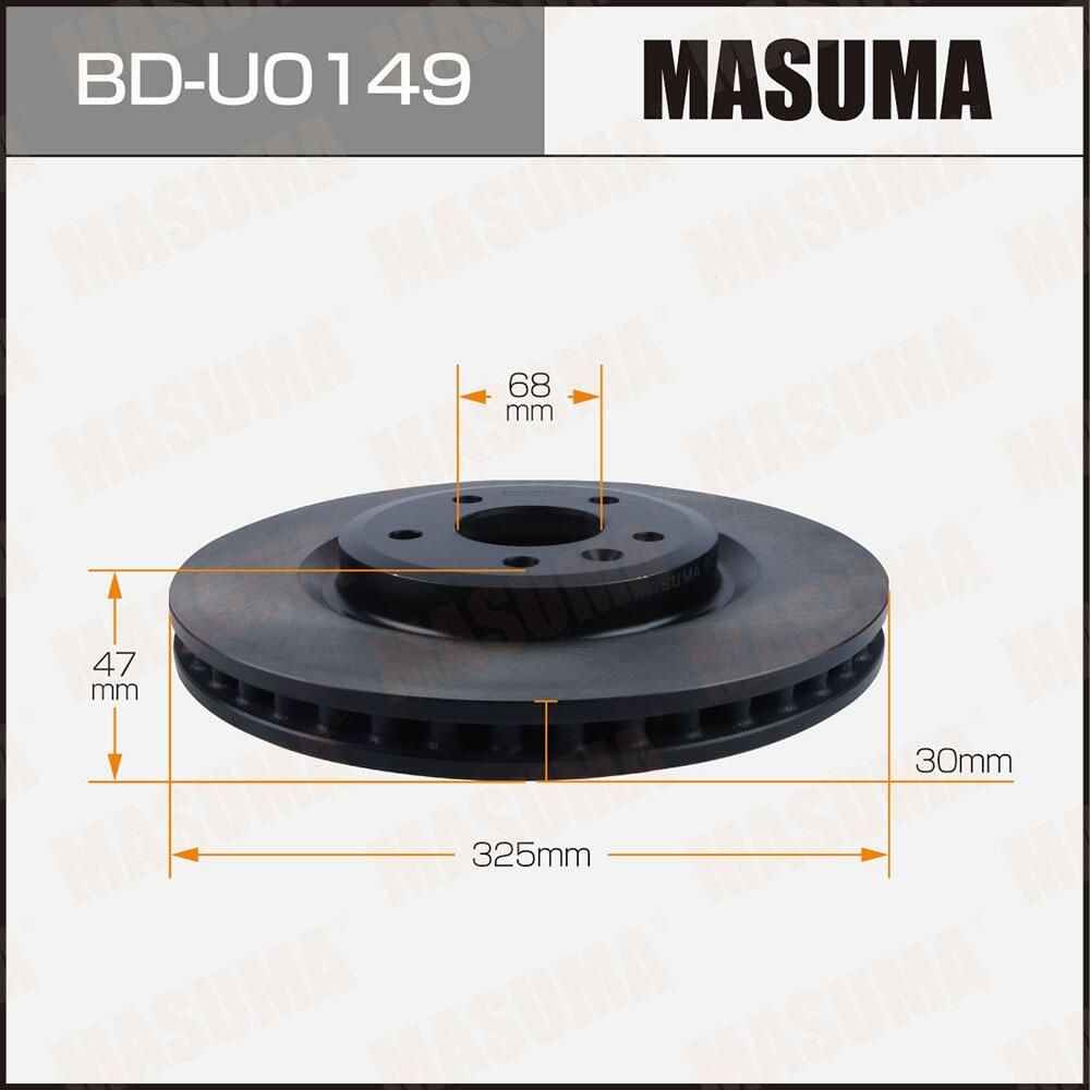 Диск тормозной MASUMA, front FORD EXPLORER 11-19 [уп.2] Masuma. Артикул BDU0149
