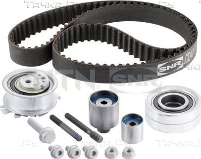 Ремень ГРМ с роликами (комплект) NTN / SNR для Volkswagen Polo V 2009-2014. Артикул KD457.73