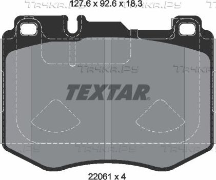 Тормозные колодки Textar Q+. Артикул 2206103