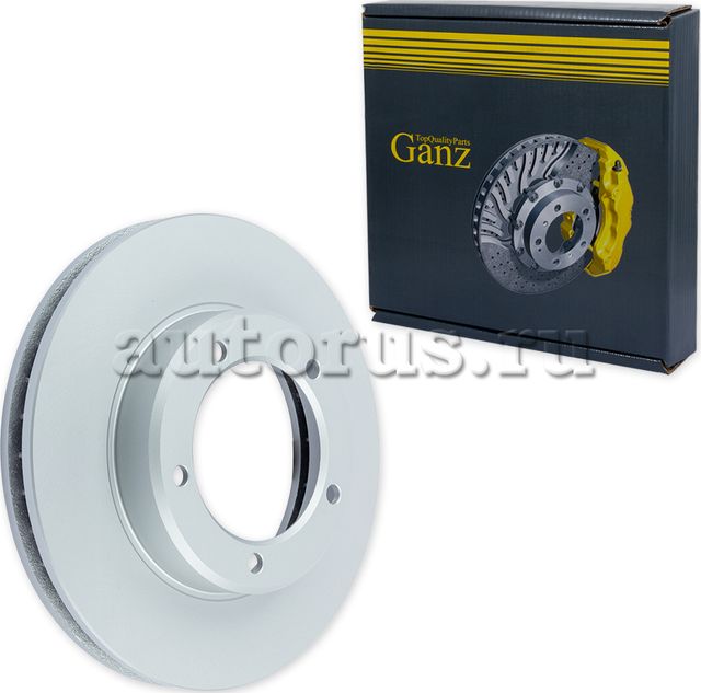 Диск тормозной передний с покрытием TOYOTA LC100/LEXUS LX470 GANZ GIJ06164. Артикул GIJ06164