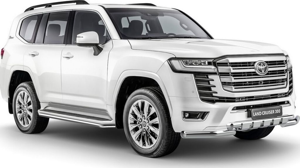 Защита Rival штатных порогов d42 для Toyota Land Cruiser 300 (70 Anniversary) 2021-2026. Артикул R.5727.003
