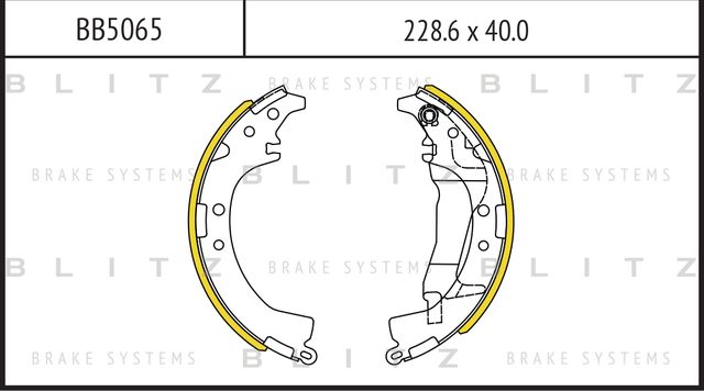 Колодки тормозные TOYOTA RAV4 94- задн. (Blitz). Артикул BB5065