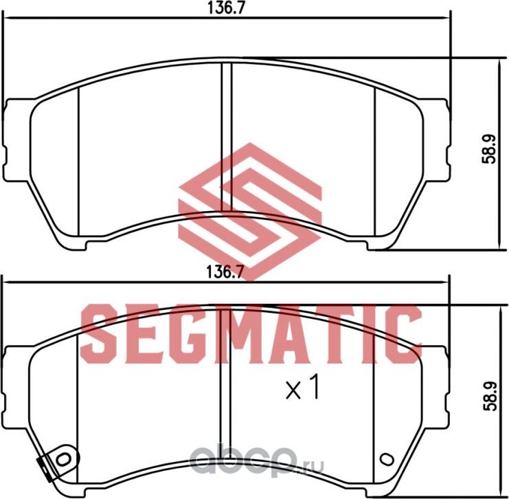 SGBP2615 Колодка торм диск пер Mazda 6 2.0 2007- Mazda 6 2.0 2008- Mazda 6 1.8 2 (Segmatic) Segmatic. Артикул SGBP2615
