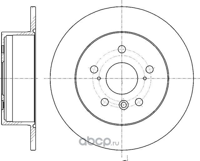 Диск тормозной (G-Brake). Артикул GR01758