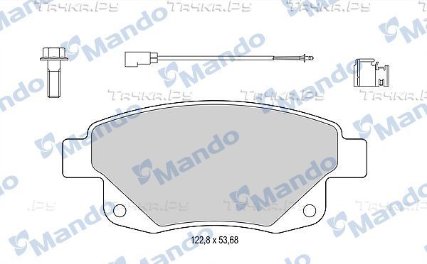 Тормозные колодки Mando. Артикул MBF015035
