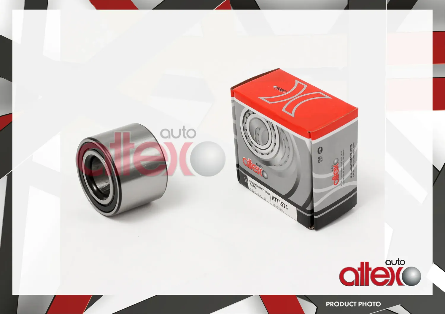 ATT1523_Подшипник ступицы колеса заднего, шариковый ATTEX 25x52x37 Renault Log (Autoattex). Артикул ATT1523