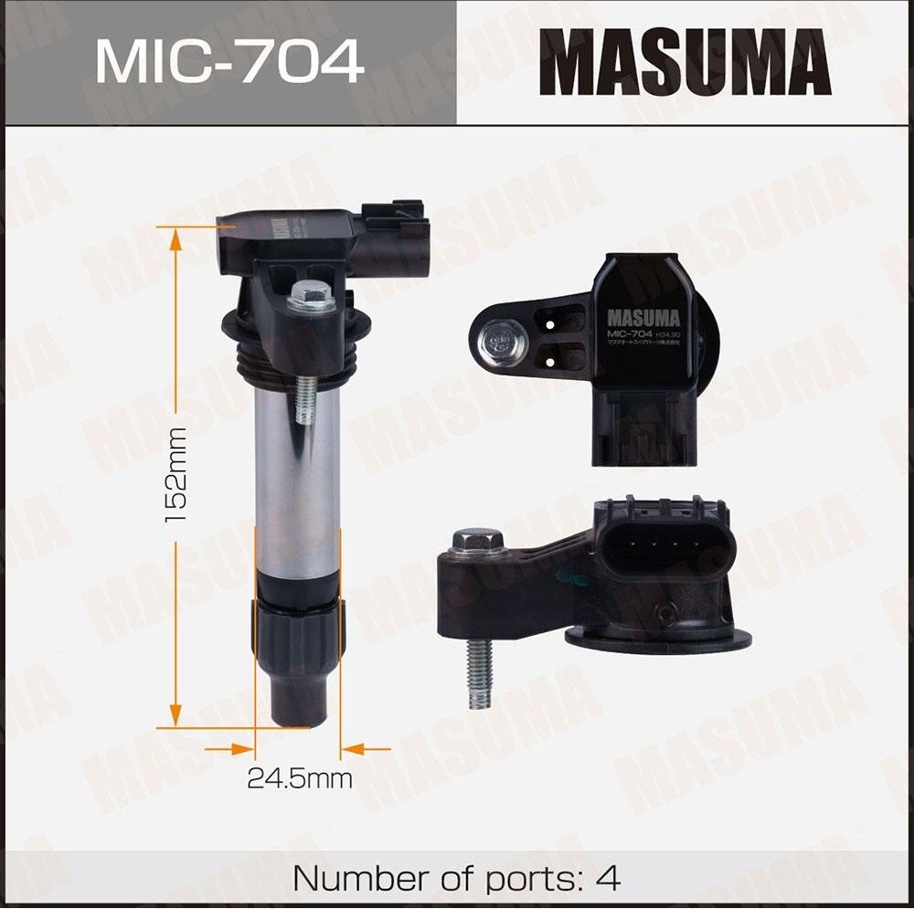 Катушка зажигания MASUMA, OPEL INSIGNIA-A, SU Masuma. Артикул MIC704
