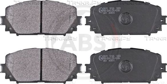 Тормозные колодки ABS передние для Toyota Yaris II 2005-2013. Артикул 35015