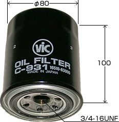 C-931 Фильтр масляныйG13A,G16A,H20A,H25A,H27A (VIC). Артикул C931