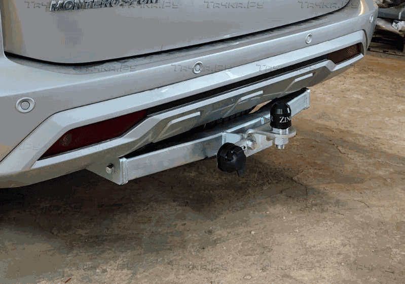 Фаркоп ZincaR оцинкованный для Mitsubishi Pajero Sport III рестайлинг 2021-2026. Фланцевое крепление. Артикул ZM302FE