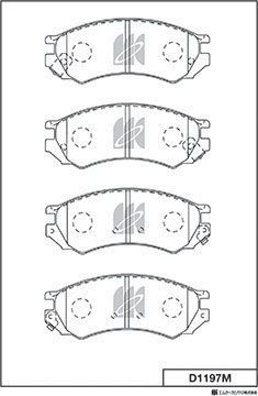 Тормозные колодки MK Kashiyama. Артикул D1197M