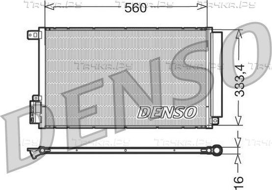 Радиатор кондиционера (конденсатор) Denso. Артикул DCN13109