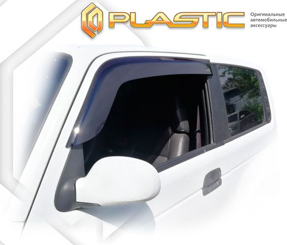 Дефлекторы СА Пластик для окон (Classic полупрозрачный) SsangYong Korando II 3-дв. 1996-2006. Артикул 2010030313726