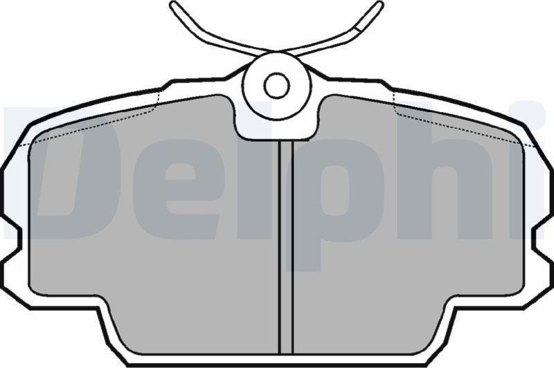 Тормозные колодки Delphi (Semi-Metallic). Артикул LP455