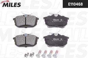 Тормозные колодки Miles (Semi-Metallic) задние для Mitsubishi Colt VI (Z20/Z30) 2004-2012. Артикул E110468