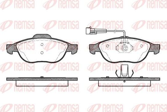 Тормозные колодки Remsa. Артикул 0660.02