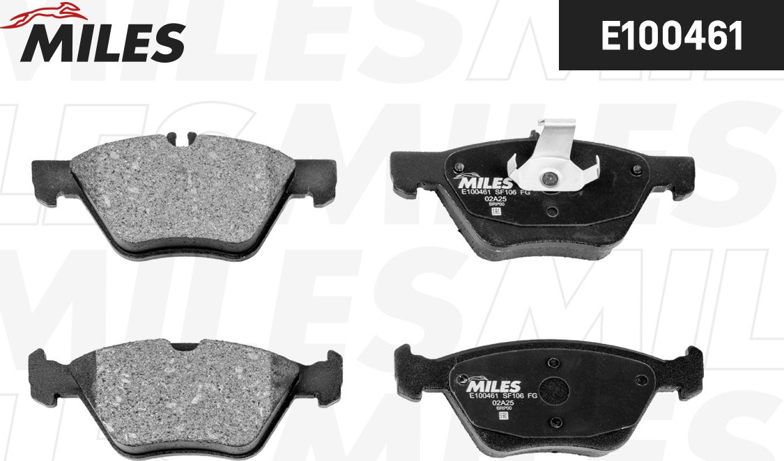 Тормозные колодки Miles (Semi-Metallic). Артикул E100461