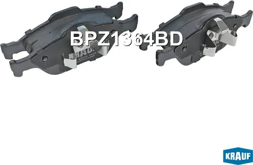 Колодки тормозные дисковые (Krauf). Артикул BPZ1364BD