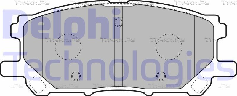 Тормозные колодки Delphi (Low-Metallic). Артикул LP1823