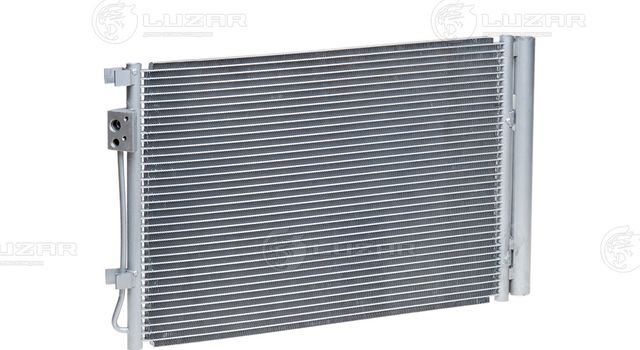 Радиатор кондиционера (конденсатор) Luzar для Hyundai Solaris I 2010-2017. Артикул LRAC 08L4