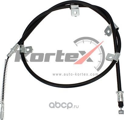 Трос ручного тормоза L (Kortex). Артикул KBC029