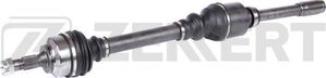 Полуось (привод в сборе, приводной вал) Zekkert передняя правая для Citroen C4 Picasso I 2006-2013. Артикул AW-5627