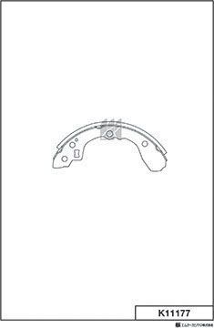 Тормозные колодки MK Kashiyama задние для Mazda 626 III (GD) 1987-1992. Артикул K11177