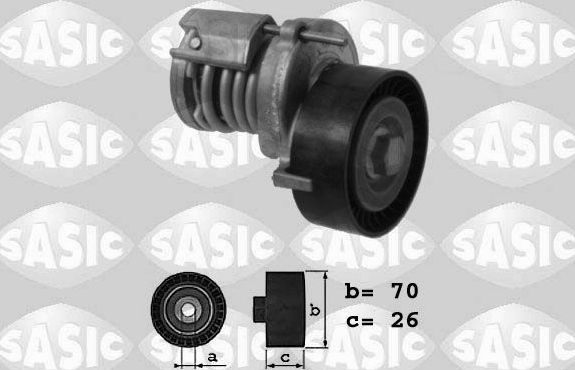 Натяжной ролик (натяжитель) приводного клинового зубчатого ремня Sasic. Артикул 1626024