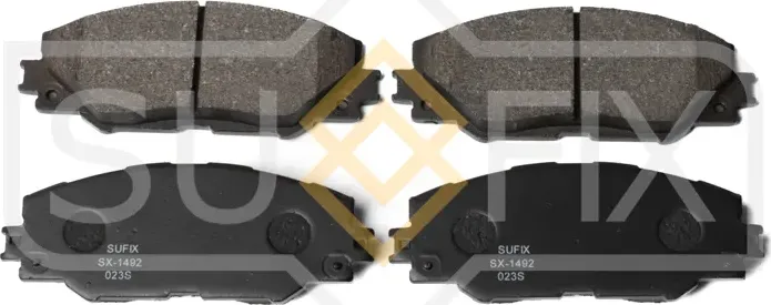 Колодки тормозные дисковые | перед прав/лев | (Sufix). Артикул SX-1492