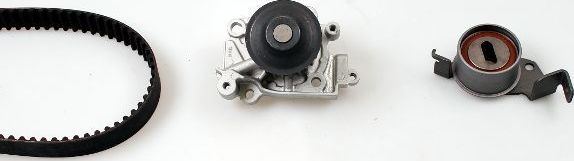 Помпа (водяной насос) с комплектом ремня ГРМ Hepu. Артикул PK77301