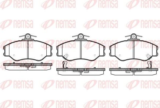 Тормозные колодки Remsa. Артикул 0494.02