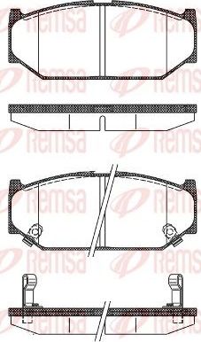 Тормозные колодки Remsa. Артикул 1381.12