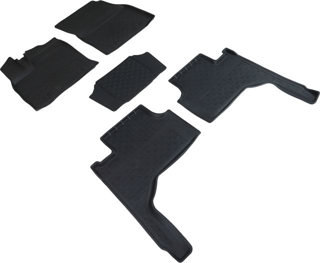 Коврики резиновые Seintex с высоким бортиком для салона Toyota Land Cruiser 300 2021-2026. Артикул 96528