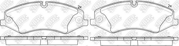 Тормозные колодки NiBK. Артикул PN0488W
