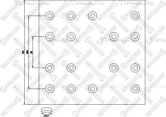 Тормозные накладки Stellox. Артикул 85-00982-SX