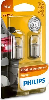 R5W 12V-5W (BA15s)  (блистер 2шт.) Philips. Артикул 12821B2