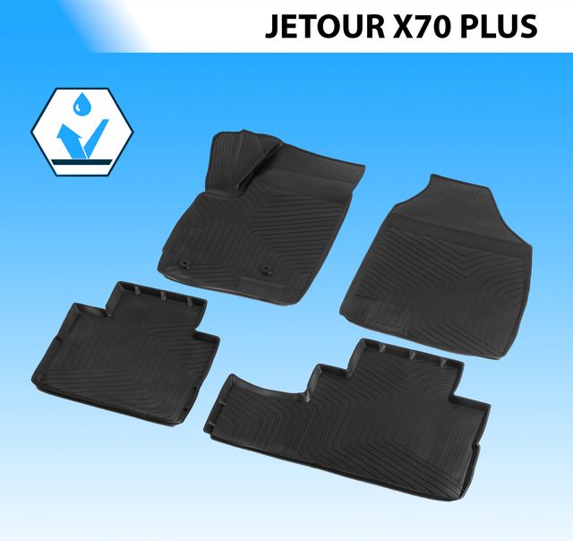 Коврики в салон автомобиля Rival для Jetour X70 Plus (5 мест) 2020-2026. Артикул 10603001