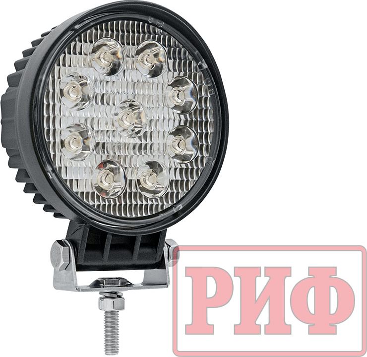 Фара светодиодная рабочего света РИФ D114 мм 27W. Артикул F0108S