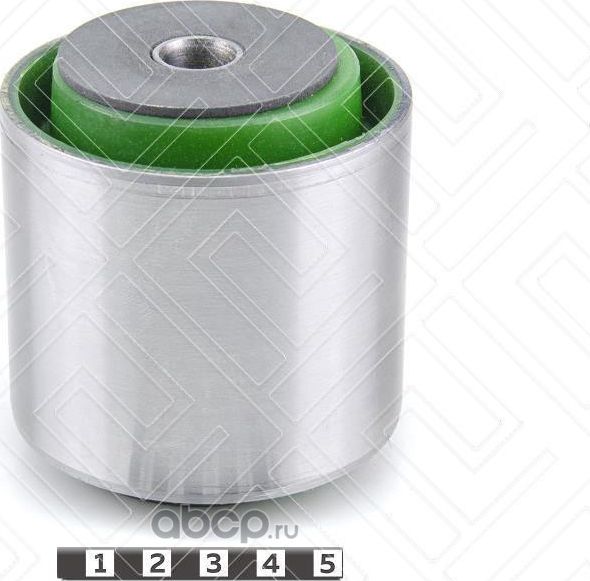 Сайлентблок нижнего кривого рычага передней подвески запрессованный (Полиуретан). Артикул 22061791