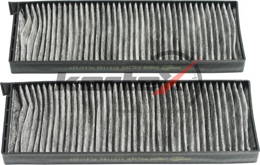 Фильтр салона SSANG YONG REXTON 02- (к-т 2шт) (угольный) (Kortex). Артикул KC0119S