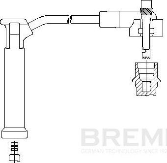 Высоковольтные провода (провода зажигания) Bremi. Артикул 815/40
