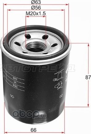 Фильтр масляный MITSUBISHI OUTLANDER 2.0 4B112.2 (SAT). Артикул STMD360935