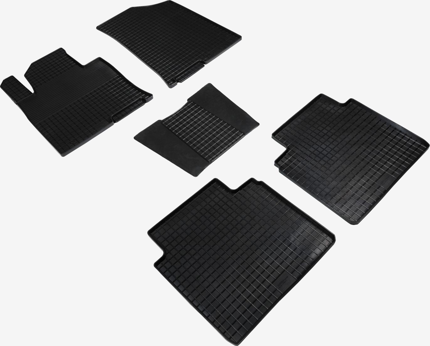 Коврики резиновые Seintex с узором сетка для салона Kia Optima IV 2015-2026. Артикул 95694